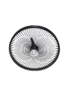 20 Steel Coaster Wheel 144 Spoke 14gBlack 3/8 Axle Single...